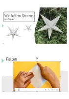 Vorschau - Präsentationen/Tafelbilder - Weihnachten_AT Falten_Plastische Sterne - Deckblatt