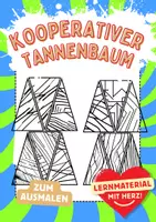 Vorschau - Mal- und Bastelvorlagen - Tannenbaum ausmalen Kooperativer Weihnachtsbaum - Deckblatt
