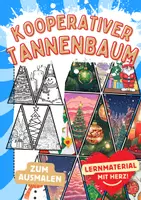 Vorschau - Arbeitsblätter - Kooperativer Tannenbaum Schneemann Schneemänner - Deckblatt