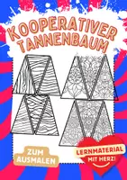 Vorschau - Arbeitsblätter - Tannenbaum Dreiecke Kooperativer Weihnachtsbaum Christbaum - Deckblatt