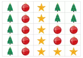 Aperçu - Jeux - Dénombrer 1 à 2 éléments - NOEL - Page 3