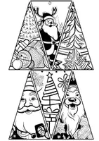 Vorschau - Arbeitsblätter - Kooperativer Tannenbaum Zwerge Wichtel Winter Weihnachten-1 - Seite 2