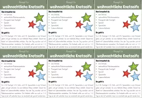 Vorschau - Mal- und Bastelvorlagen - Feriengruß: Rezept für weihnachtliche Knetseife (Kl.1-4) - Seite 3