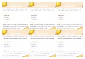 Vorschau - Mal- und Bastelvorlagen - Feriengruß: Rezept für Zaubersand/ kinetischer Sand (Kl.1-4) - Seite 2