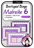 Vorschau - Stationenlernen - Bingo Malreihe von 6 | Einmaleins - Deckblatt