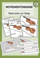 Vorschau - Arbeitsblätter - Instrumentenkunde - Materialien zur Geige - Deckblatt