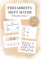 Vorschau - Arbeitsblätter - Freiarbeitsheft Mathe Weihnachten Klasse 1 - Deckblatt