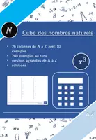 Aperçu - Feuilles d'exercices - Cube des nombres naturels | mathématiques | 26 colonnes - Page de couverture