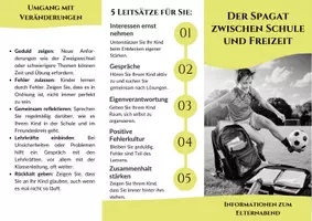 Vorschau - Anderer Materialtyp - Flyer zum Elternabend 6. Klasse: Thema Zwischen Schule und Freizeit - Seite 2