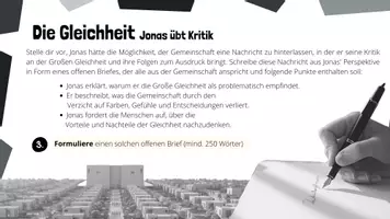 Vorschau - Unterrichtsreihen - 6. Hüter der Erinnerungen - Die Gleichheit Jonas übt Kritik - Seite 3