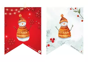 Vista previa - Manualidades / Dibujos para colorear - Banner y dibujos para colorear Christmas - página 1