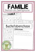 Vorschau - Arbeitsblätter - FAMILIE Buchstabenchaos - Deckblatt