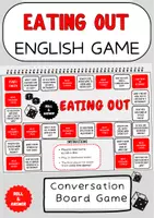 Vorschau - Spiele - Eating Out Conversation Board Game English Games 5th to 7th Grade - Deckblatt