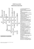 Vorschau - Interaktives Material - Kreuzworträtsel: Weihnachten & Adventszeit (mit Lösung) - Seite 1
