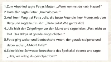 Vorschau - Stundenentwürfe - Spannend erzählen - Wörtliche Rede - Interjektionen - Wortfeld "sagen" (Deutsch, Klasse 5-7) - Seite 2