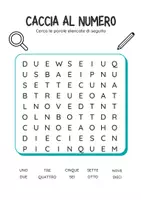 anteprima - Giochi - Caccia al numero - Pagina di copertina