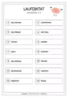 Vorschau - Arbeitsblätter - LERNWÖRTER: 15 Laufdiktate - 3. Klasse (Flex und Flora 3) - Seite 2