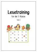 Vorschau - Arbeitsblätter - Materialpaket - Lesetraining für die 1. Klasse - Deckblatt