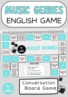 Vorschau - Spiele - Music Genres Conversation Board Game English Games 5. bis 7.Klasse - Deckblatt