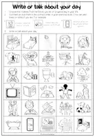 Vorschau - Arbeitsblätter - DAILY ROUTINES - Writing / Speaking Activity (2fach differenziert) - Seite 2