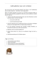 Vorschau - Merkblätter - Checkliste zum Lesen und Vorstellen eines Buches - Seite 1