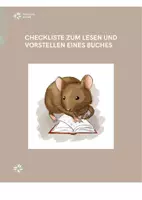 Vorschau - Merkblätter - Checkliste zum Lesen und Vorstellen eines Buches - Deckblatt