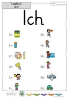 Vorschau - Stationenlernen - Leseblätter zu Karibu 1 (Version 2016) zum Buchstabenkanon (bunt & schwarz-weiß) | Lesetraining in Grundschrift für Klasse 1 - Seite 3