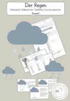 Vorschau - Arbeitsblätter - Der Regen und der Regenmesser (Thema Wetter) - Deckblatt