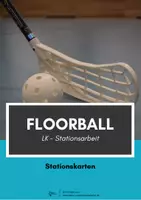 Vorschau - Arbeitsblätter - Floorball - Stationskarten (Leistungskontrolle) - Deckblatt