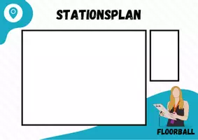 Vorschau - Arbeitsblätter - Floorball - Stationskarten (Leistungskontrolle) - Seite 1