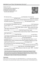 Vorschau - Arbeitsblätter - Arbeitsblätter zum Thema "Die Musikband 'Die Ärzte'" (Lückentext, Hörverstehen) + Lösung & MP3 + Mindmap + Infografik - Deckblatt