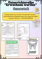 Vorschau - Arbeitsblätter - *Materialpaket*Erwachsen werden (7.-8. Klasse) - Seite 1