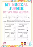 Vista previa - Tarjetas / Manipulativos - MY MUSICAL SUMMER - Portada