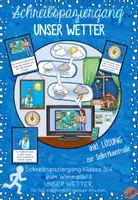 Vorschau - Arbeitsblätter - Schreibspaziergang Wimmelbild Unser Wetter 3/4 - Deckblatt