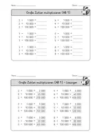 Vorschau - Arbeitsblätter - Große Zahlen multiplizieren - Übungsblatt - Seite 2