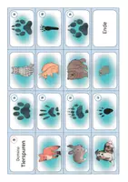 Vorschau - Bildkarten - Tierspuren Domino - Heimische Tiere - Seite 2
