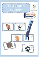Vorschau - Bildkarten - Tierspuren Domino - Heimische Tiere - Deckblatt