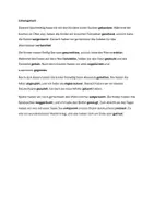 Vorschau - Arbeitsblätter - Mein Tag gestern - Partizipien: Lückentext zum Perfekt - Seite 1