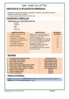 Vista previa - Unidades / Secuencias / Situaciones de Aprendizaje - SdA - JUDO- JUI JITSU - Portada