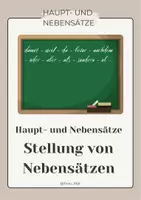 Vorschau - Unterrichtsreihen - Haupt- und Nebensätze Stellung von Nebensätzen - Deckblatt