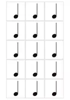 anteprima - Esercizi - Card Ritmiche Musicali - Pagina 1