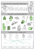 Vorschau - Anderer Materialtyp - Nikolaus für die 1. Klasse (doppelseitige Kopiervorlage) - Seite 3