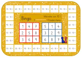 Vorschau - Stationenlernen - Bingo Malreihe von 10 | Einmaleins - Seite 3