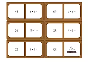 Vorschau - Spiele - Domino Malreihe von 8 | Einmaleins - Seite 2