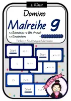 Vorschau - Spiele - Domino Malreihe von 9 | Einmaleins - Deckblatt
