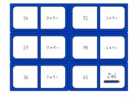 Vorschau - Spiele - Domino Malreihe von 9 | Einmaleins - Seite 2