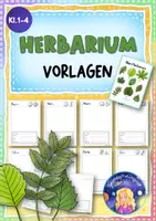 Vorschau - Arbeitsblätter - Herbarium - Vorlagen inkl. Wort-Bildkarten (Klasse 1-4) - Deckblatt