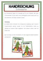 Vorschau - Bildkarten - WEIHNACHTEN Stationskarten - Seite 1