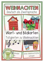 Vorschau - Fördermaterial/Inklusion - WEIHNACHTEN Bild- und Wortkarten Tätigkeiten zu Weihnachten - Deckblatt