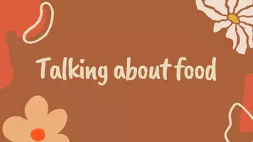 Vorschau - Präsentationen/Tafelbilder - Talking about food, speaking prompts, warm-up - Seite 1